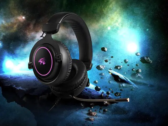 Alt view image 6 of 7 - USB 7.1 RGB Gaming Headset Earphone with LED light Noise Canceling Over-Ear Wired Gaming Headphone With 360 Degree Rotation Omnidirectional Microphone for PC Gamer(USB 2.0 Plug) 8iop