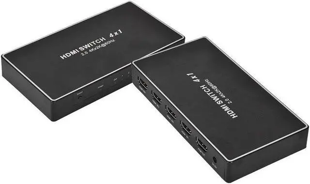 Alt view image 2 of 4 - 4K@60Hz HDMI Switch 4 HDMI 2.0a Ports 4 In 1 Out (4*1 HDMI) With IR Remote Control for Smart TV PC PS4 PS3 HDTV DVD