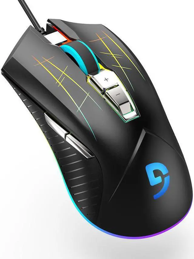 Alt view image 4 of 5 - Fuhlen G93S Optomagnetic Magneto Micromotion Wired Game Mouse Original 5000DPI eokCXOY