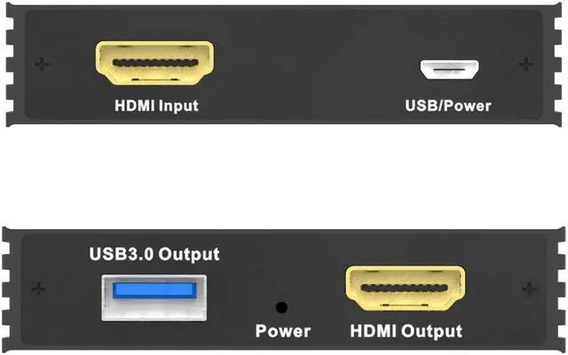 Alt view image 4 of 7 - HDMI 1.4 to USB 3.0 Video Capture Card Dongle with HDMI Loopout (Input 4K@30Hz MAX/Output 1080P@60Hz Max)with WiiU Xbox 360 One PS4 HDMI Camera for Game streaming,Video Conferencing,Live