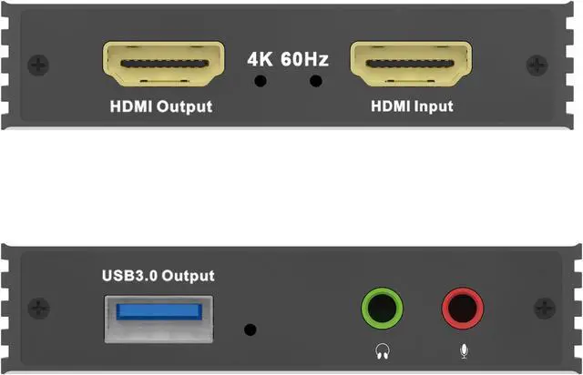 Alt view image 4 of 7 - HDMI 2.0 to USB3.0 Video Capture Card Dongle (Input 4K@60Hz MAX/Output 1080P@60Hz Max) with HDMI Stereo Audio Loopout for WiiU,Xbox 360/One,PS4,HDMI Camera,Game streaming, Video Conferencing,Live