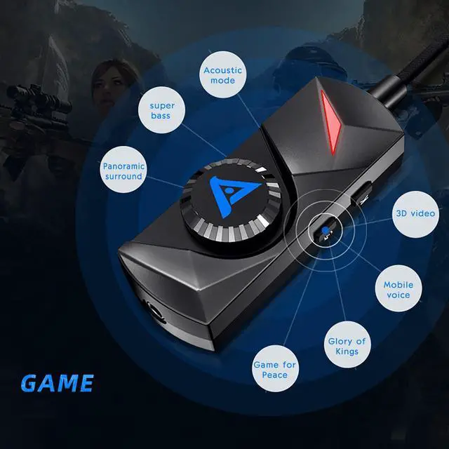 Alt view image 4 of 7 - New Hot USB External Sound Card Audio Interface 3.5mm To USB2.0 7.1 Audio Game Computer Sound Card Adapter with Microphone for Laptop Headset USB 2.0 Sound Card