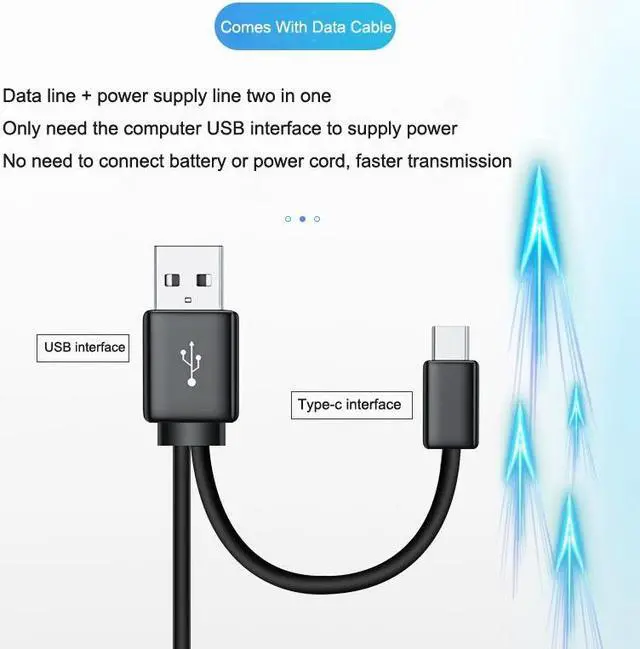Alt view image 6 of 7 - External DVD Burner USB 3.0 + Type C Optical Drive Portable DVD RW CD Burner for Macs Windows Desktop PC Laptop