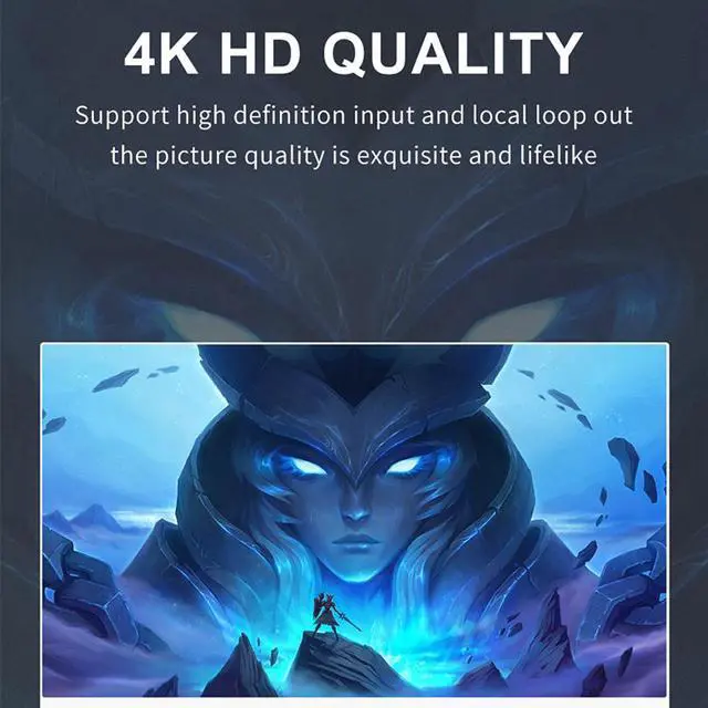 Alt view image 7 of 7 - 4K Audio Video Capture Card, USB 3.0 Video Capture Device with 4K HDMI Local Loop Out, Full HD 1080P 60FPS Video Recorder Grabber for OBS Game Recording, Live Streaming Broadcasting