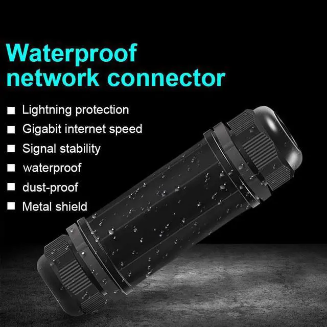 Alt view image 4 of 7 - RJ45 waterproof Connector IP67 Waterproof Protector RJ45 Lan Coupler Outdoor Install Adapter Ethernet Network Cable Connector Double Head RJ-45 Female Jack Adapter Coupler Extension for Cat5 6 7 8P8C