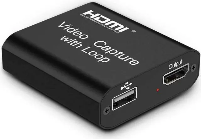 Main image of Video Capture Card 4K HDMI Video Capture Device with Loop Out, Full HD 1080P Game Capture Video Recorder for Live Streaming, Broadcasting or Video Conference