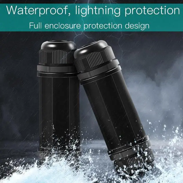 Alt view image 6 of 7 - RJ45 waterproof Connector IP67 Waterproof Protector RJ45 Lan Coupler Outdoor Install Adapter Ethernet Network Cable Connector Double Head RJ-45 Female Jack Adapter Coupler Extension for Cat5 6 7 8P8C