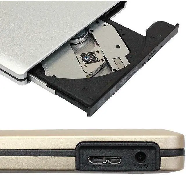 Alt view image 4 of 7 - Slight USB 3.0 Portable External DVD-RW/CD-RW Burner Writer Rewriter Optical Disc Drive CD DVD ROM Player Support Win Mac OS