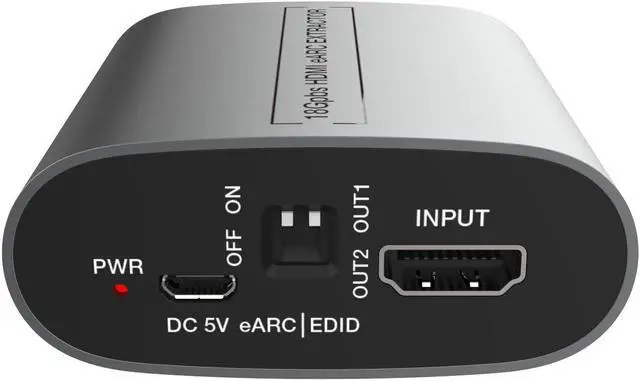 Main image of HDMI eARC Audio Extractor ARC eARC Loop & Audio Extractor HDMI 2.0 4K2K@60Hz 18Gbps Video Bandwidth EDID Management Splitters for Amplifier Soundbar Speaker HDTV
