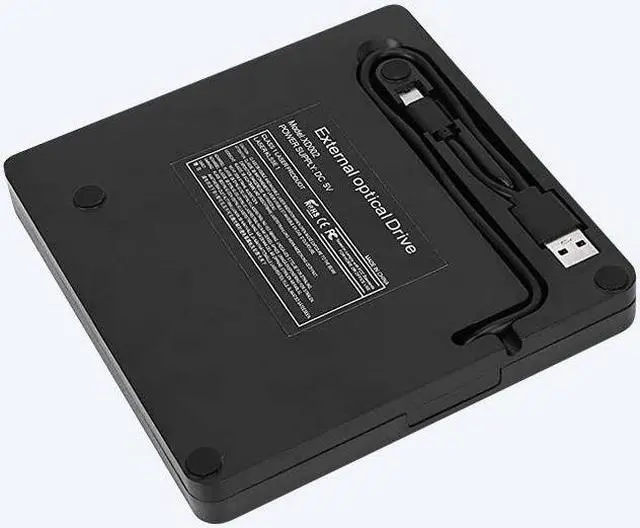 Alt view image 2 of 6 - External Optical Drive DVD Drive USB-C & USB 3.0 CD DVD Burner Reader Writer Portable High-Speed for PC Desktops Laptop Compatible with Windows/Mac OS X/Linux
