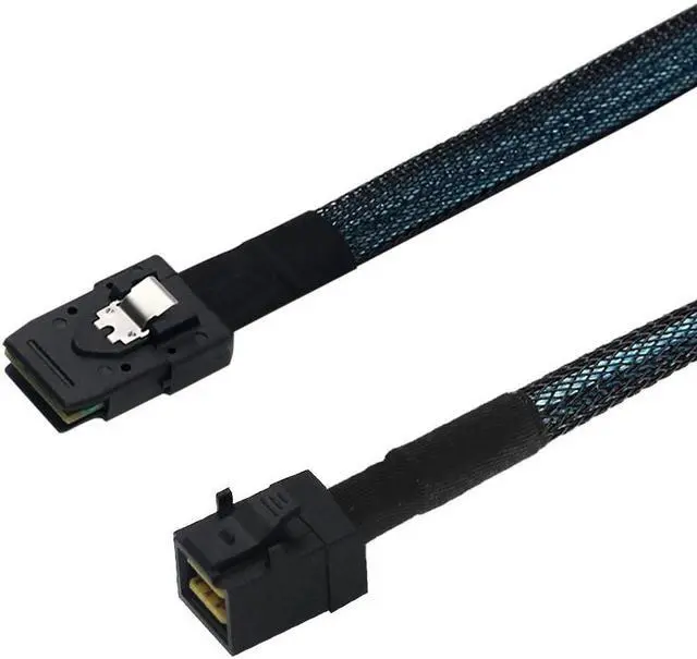 Alt view image 3 of 6 - 2 Pack Internal Mini SAS HD SFF-8643 to Mini SAS SFF-8087 Cable MiniSAS HD Cable (1.64ft)