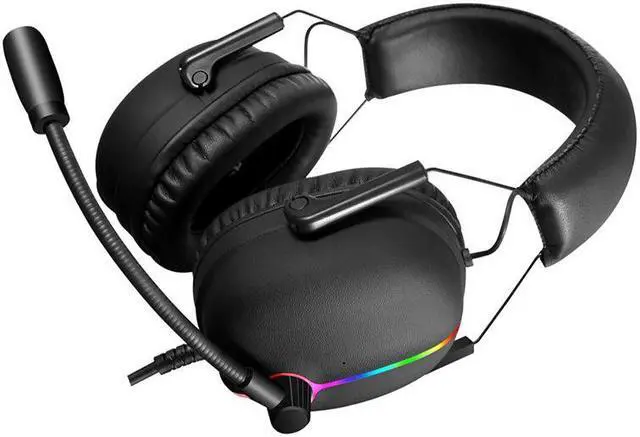 Alt view image 3 of 6 - RGB 7.1 USB Wired Headset Over-Ear Gaming Headphone With Microphone & Noise Cancellation
