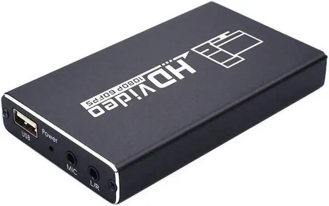 Main image of HDMI Recording Box 1080p 60FPS HDMI Capture Device Digital Game Capture Card TV Converter Box USB Dongle Video Game Grabber Converter for Video Player Broadcast Live Stream Record 8iop