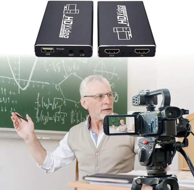 Alt view image 6 of 7 - HDMI Recording Box 1080p 60FPS HDMI Capture Device Digital Game Capture Card TV Converter Box USB Dongle Video Game Grabber Converter for Video Player Broadcast Live Stream Record 8iop