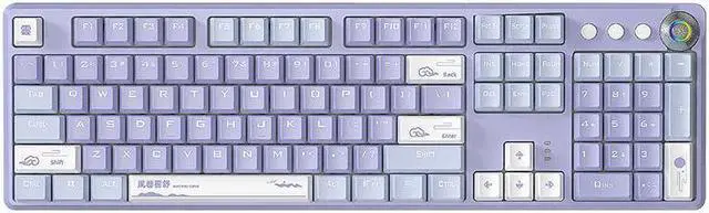 Main image of 108 keys Wired Mechanical Keyboard RGB Gaming Keyboard Gamer E-Sports Accessory Magnetic Suction Upper Cover for Computer Pc Brown Switch Purple