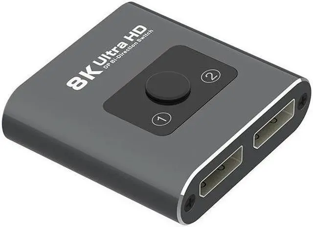 Main image of DP Bidirectional Switch 7680*4320@60Hz Displayport 2 X 1 Switch DisplayPort 1 X 2 Splitter 1.4 Support HDCP2.2 8K@60Hz,4K@120Hz/144Hz,2K@144Hz/165Hz for PC Projectors Monitors
