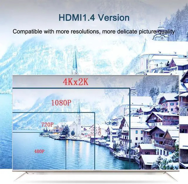 Alt view image 5 of 7 - 4K*2K@60Hz 2x2 HDMI Matrix Switcher 4K HDMI Video Switch SPDIF Stereo Audio Extractor Adapter 3D Switcher 2 in 2 Out HDMI Splitter for PS4/PS3 TV Box