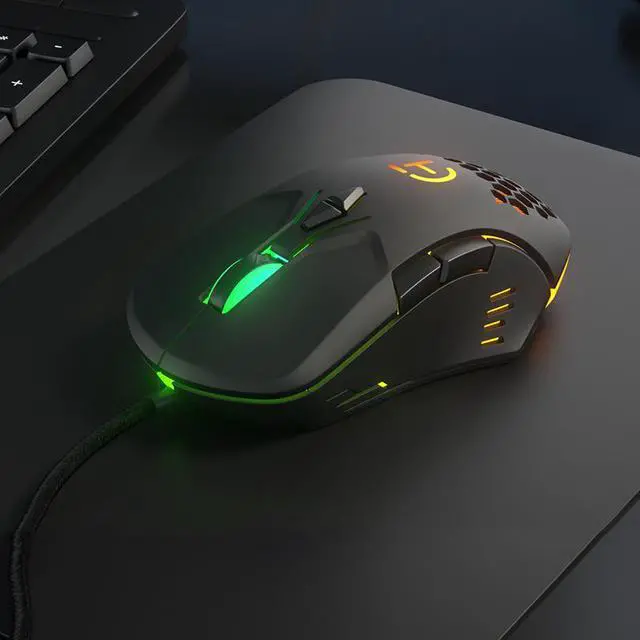 Main image of Ergonomic USB Wired Optical Mouse 7 Colorful Lights Esport Mouse 7200DPI 7 Button For Laptop PC Computer Gaming Mice 1.5M eokCXOY