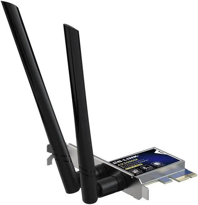 Alt view image 2 of 7 - PCI-E AX3000 Dual-band PCI Express Wireless Network Card Bluetooth 5.1 Gaming 3000M WIFI6 Network Card Intel AX200 Chip Support MU-MIMO Only Support Windows 10 (64-bit ) eokCXOY