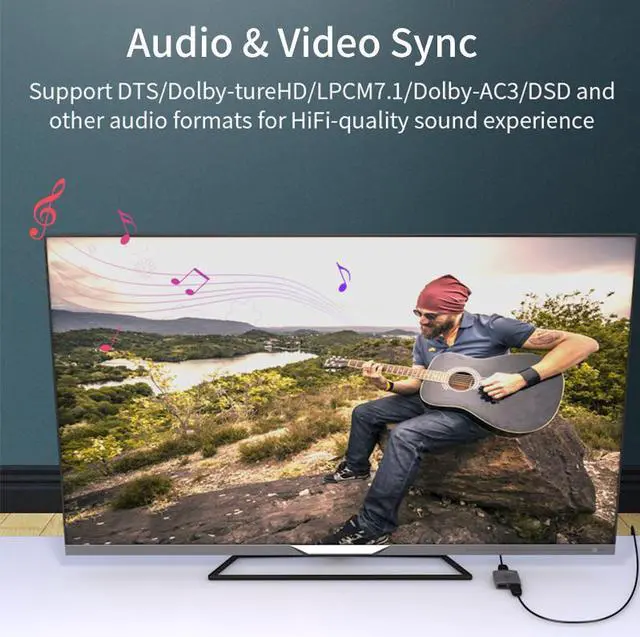 Alt view image 3 of 7 - HDMI Switch Bi-Direction HDMI Splitter 2.0 HDMI 4K@30Hz Switcher 1x2/2x1 Adapter 2 in 1 out Converter for PS4/3 TV Box