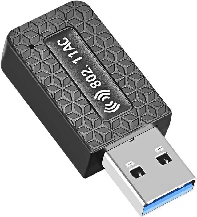 Alt view image 2 of 7 - USB WiFi Adapter 1300M Wireless USB WiFi Dongle USB Dual Band Wireless 2.4G/5.8G Network Card with RTL8192 Chipset