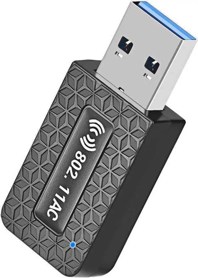 Alt view image 3 of 7 - USB WiFi Adapter 1300M Wireless USB WiFi Dongle USB Dual Band Wireless 2.4G/5.8G Network Card with RTL8192 Chipset
