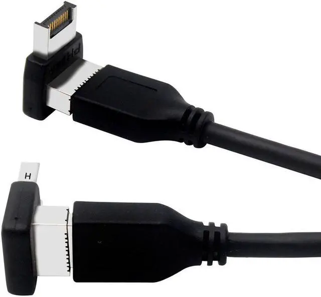 Alt view image 2 of 7 - Computer Motherboard Type-C USB3.1 Type-E 90 Degree Converter Computer Internal USB Header Adapter USB 3.1 Type-E 90 Degree Steering Elbow (2 PACK)