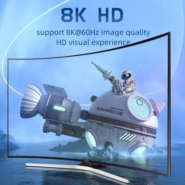 Alt view image 3 of 7 - 8K HDMI2.1 Switch & Splitter 2 In 2 Out Video Switcher 2*2 Video Matrix 8K@60Hz 4K@120Hz Splitter EDID Dynamic HDR Multi Screen