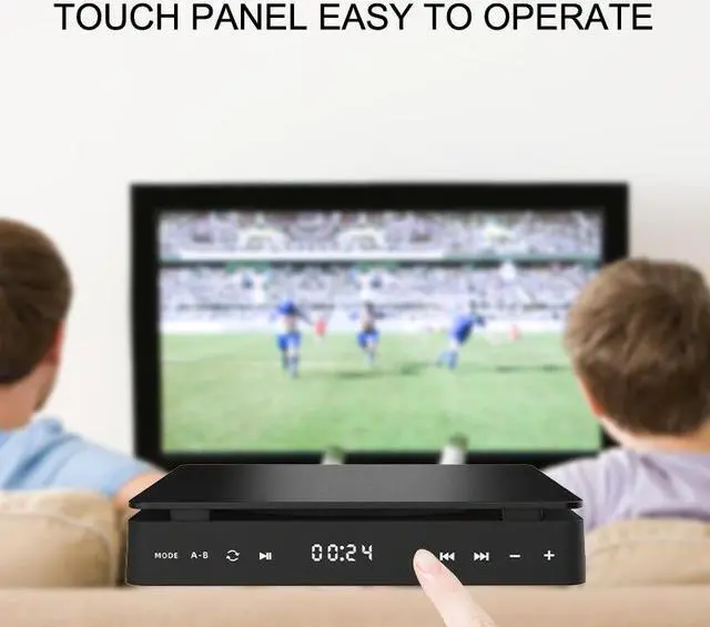 Alt view image 7 of 7 - 1080P DVD HD Video Player Portable VCD Player MiNi CD Player HDMI Video + 3.5mm Jack Audio Output with Remote Control