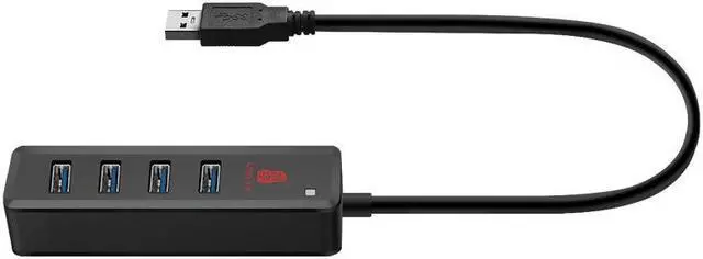 Alt view image 2 of 7 - 4 Ports High-speed USB3.0 Hub USB3.0 External Hub Converter 1 to Splitter Built-in DC Power Port Support Mouse Keyboard U Disk Hard Disk USB