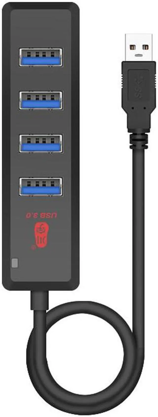 Main image of 4 Ports High-speed USB3.0 Hub USB3.0 External Hub Converter 1 to Splitter Built-in DC Power Port Support Mouse Keyboard U Disk Hard Disk USB