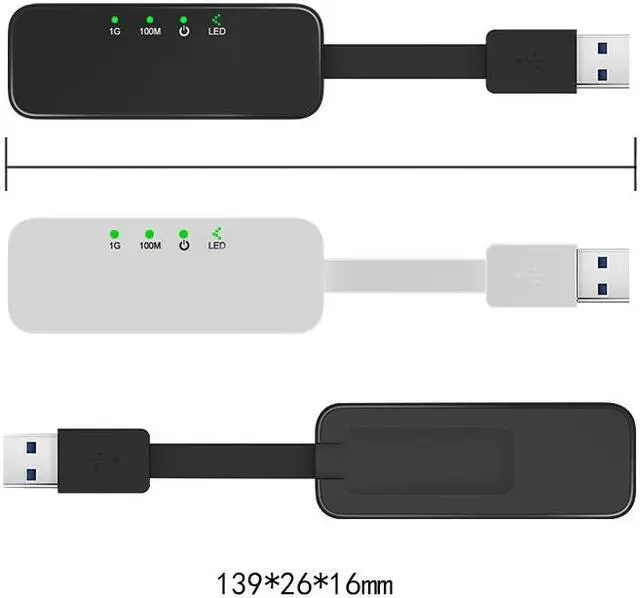 Alt view image 7 of 7 - USB 3.0 Network Card Adapter USB to Ethernet RJ45 Lan Gigabit Internet for Nintendo Switch Windows 7/8/10/11/XP