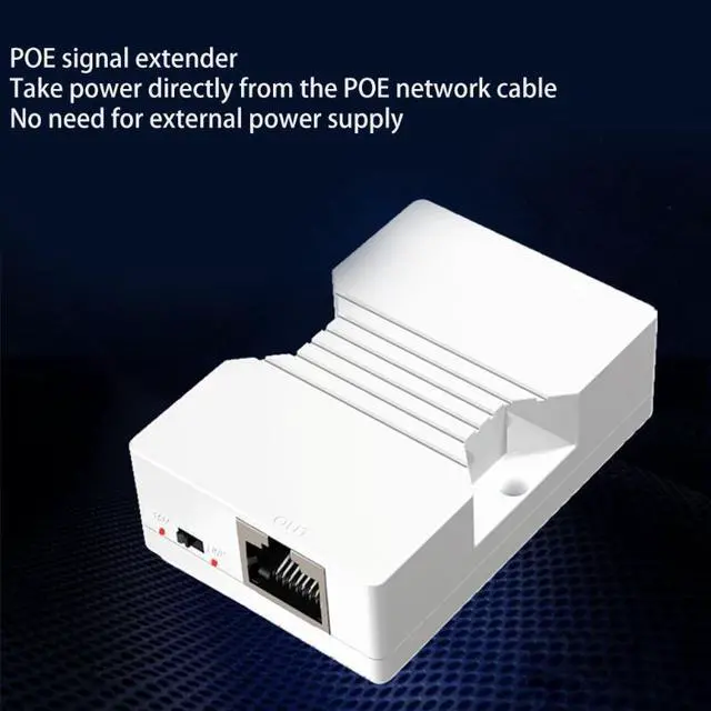 Alt view image 7 of 7 - Poe Signal Extender Ethernet data Enhancement Repeater Amplifier for 10M/100M Rj45 Extend (10M/328ft 100M/656ft)