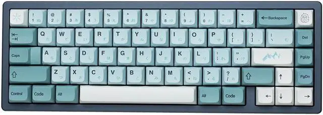 Main image of 125 XDA Keycaps PBT Dye-Sublimated XDA Profile for Mechanical Keyboard with English Japanese