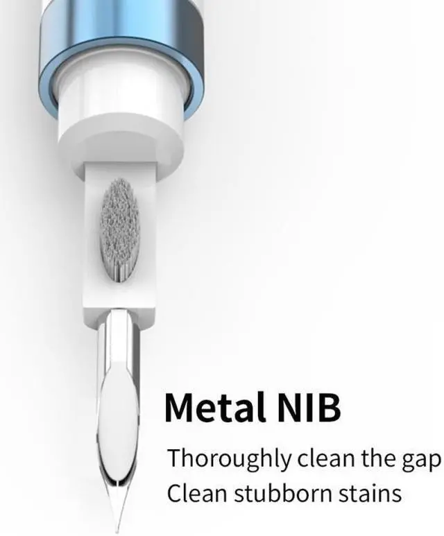 Alt view image 3 of 6 - Wireless Headphones Cleaning Pen Brush Portable Cleaner Brush Tools Headset Keyboard Tablets TWS Earbud Cleaning