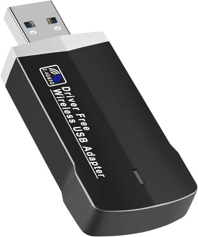 Alt view image 2 of 7 - USB3.0 Dual Frequency USB Gigabit Wireless Network Card 2.4G/5.8G Dual Band Driver-free AC1300M WiFi Network Card