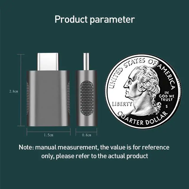 Alt view image 7 of 7 - 2Pcs Type C to USB Adapter Fast USB 3.0 to Type C Female Adapter For Computers/Chargers/Hard Drives/Type-c Headset/U Disks Mini USB Adapter Type-C OTG Cable Converter