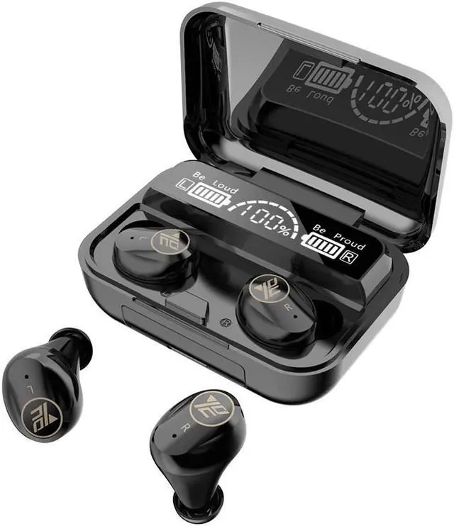 Alt view image 2 of 7 - Universal Wireless Bluetooth Headphones Bluetooth 5.1 Earphone with Charging Box