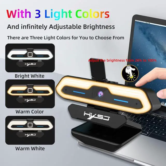 Alt view image 4 of 7 - 1080P HD Auto Focus Camera 200W Pixel Webcam with Night Vision Fill light Built-in Microphone eokCXOY