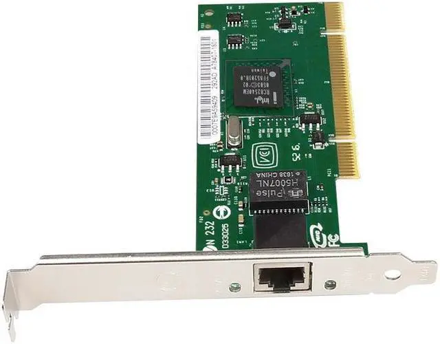 Alt view image 2 of 5 - Desktop Gigabit Network Card 10/100/1000Mbps PCI Network Card Intel 82540 chip (NOT PCIE)