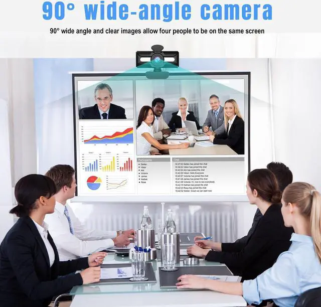 Alt view image 4 of 7 - Web Cam 1080P HD Webcam 360 Degree Rotating Camera Video Call And Recording with Noise Reduction Microphone for PC (Manual focus) 8iop