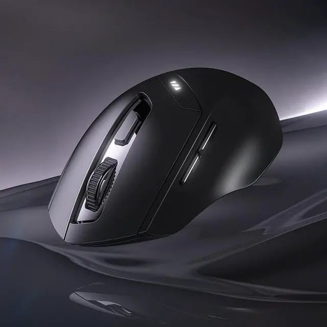 Alt view image 7 of 7 - Multimode Wireless Mouse 2.4G + Bluetooth 3.0 5.0 Mice Universal Ergonomic Office Portable Mouse 1600DPI Rechargeable for Laptop Pad Mobile