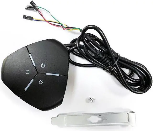 Alt view image 2 of 7 - 1.6m Portable PC Desktop Computer Case Power Button Switch Conveniently Control for Home Internet Bar Accessories