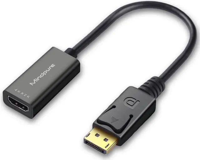 Main image of 4K DisplayPort to HDMI Adapter Converter Display Port Male DP to Female HD TV Cable Adapter Video Audio For PC TV
