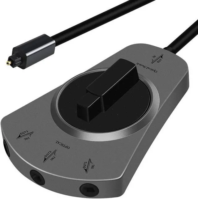 Main image of Optical Splitter Cable 1 in to 3 out 3 Ports Splitter Digital Optical Audio Cable Toslink Adapter Converter TV DVD Speaker