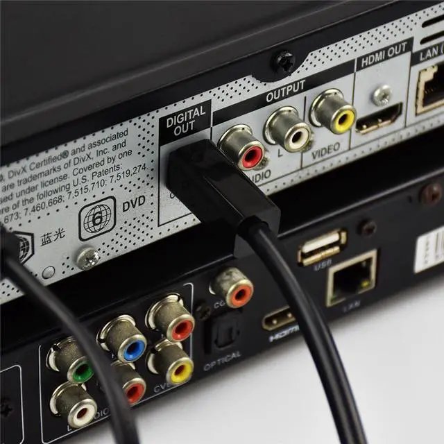 Alt view image 7 of 7 - Optical Splitter Cable 1 in to 3 out 3 Ports Splitter Digital Optical Audio Cable Toslink Adapter Converter TV DVD Speaker