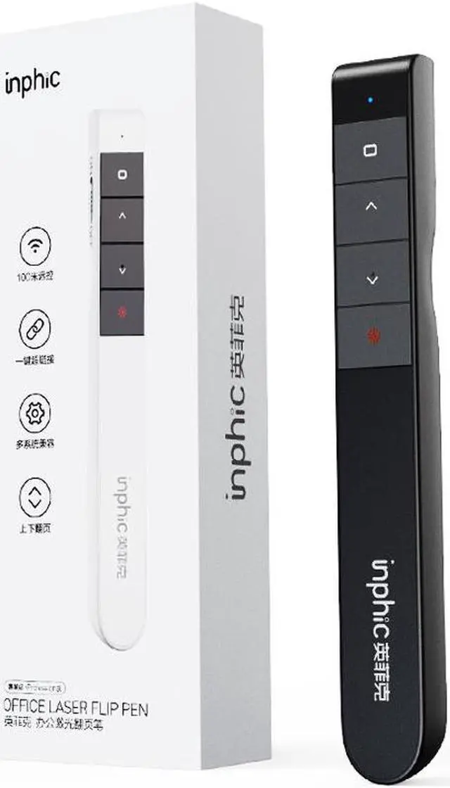 Alt view image 3 of 7 - Wireless Presenter Pen 2.4Ghz USB B Adapter Handheld Remote Control Chargeable Pointer Red Pen PPT Power Point Presentation Pointer