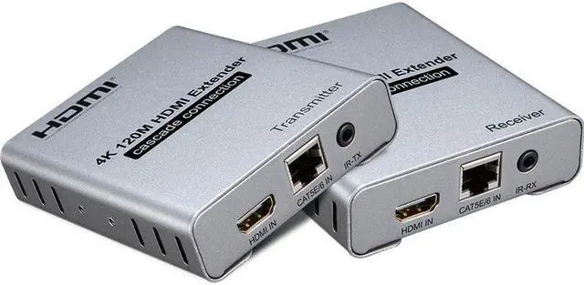 Main image of 4K 120M HDMI Extender Cascade Connection Over CAT5e CAT6 RJ45 Ethernet LAN Network Cable Extension Splitter Transmitter Receiver
