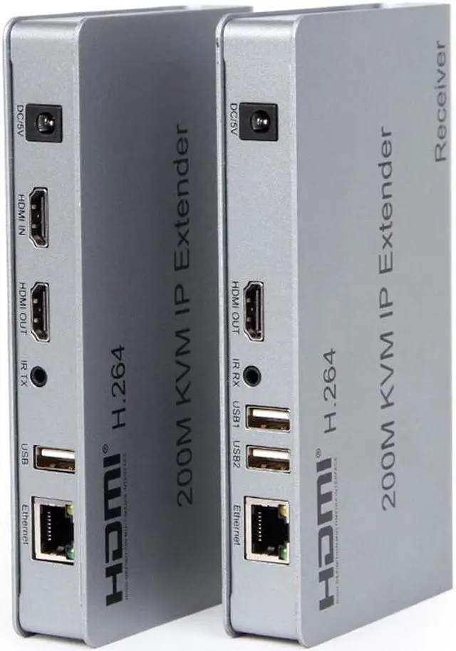 Main image of 1080P HDMI KVM Extender USB Mouse/Keyboard Extension 200M by Cat/RJ45/LAN/UTP Network Cable,IR Control,TX/RX 3.5MM R/L Audio Output