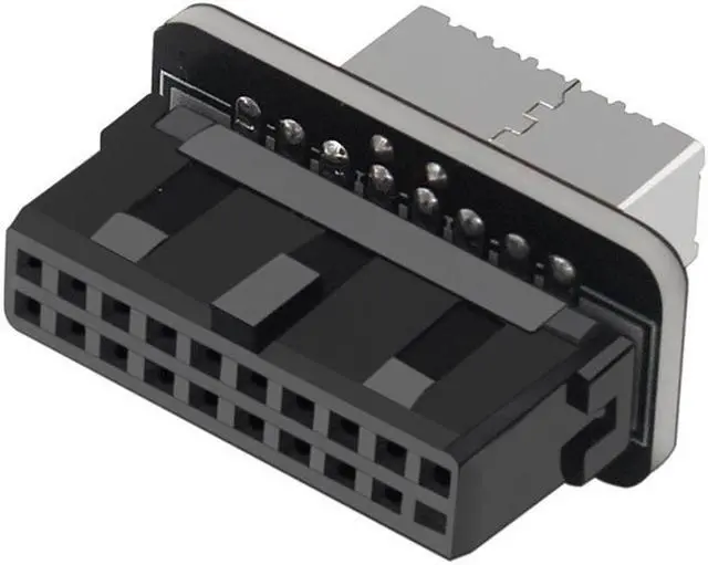 Alt view image 2 of 7 - Motherboard USB3.0 19P/20P To TYPE-E Adapters Chassis Front Type-C Plug-In Port Motherboard Connector Sockets